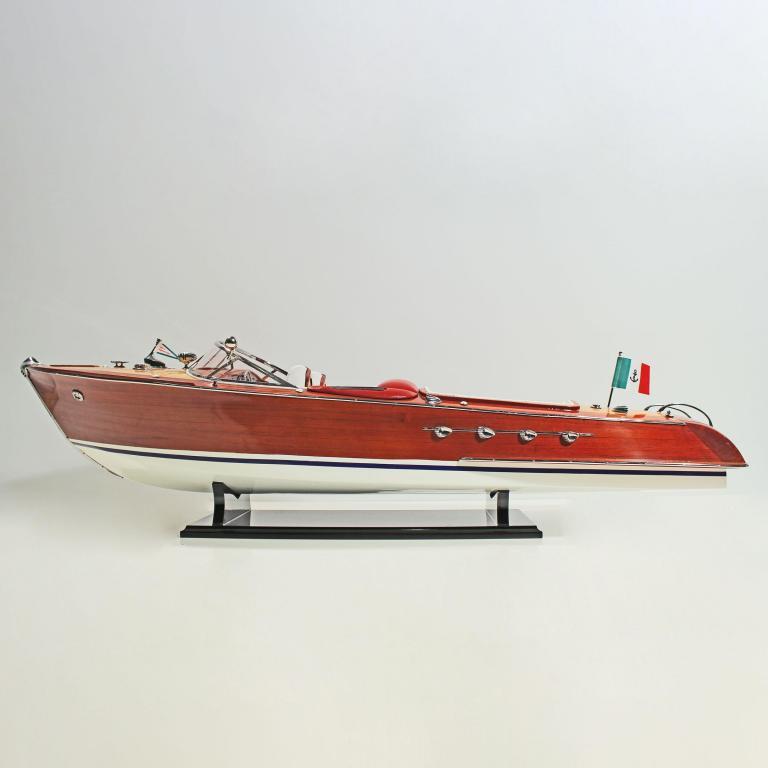 Handgefertigtes Schiffsmodell aus Holz der Riva Aquarama