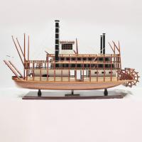Handgefertigtes Schiffsmodell aus Holz der King of Mississippi