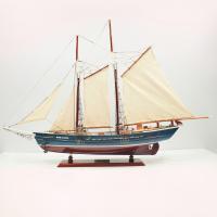 Handcrafted sailing ship model of the Marie Clarisse