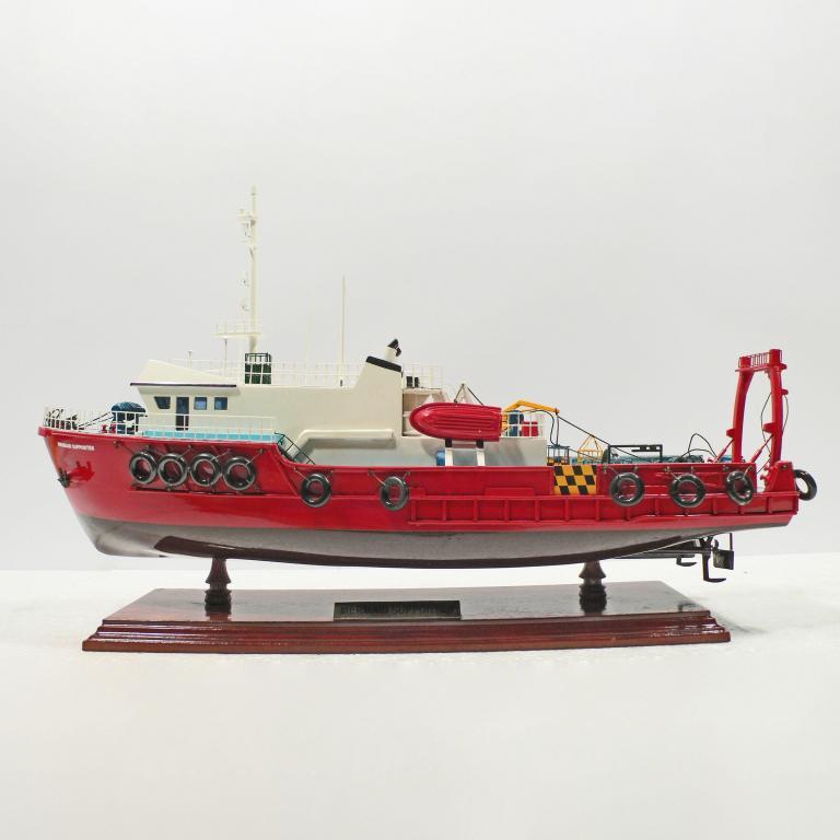 Handgefertigtes Schiffsmodell aus Holz der Mermaid Supporter