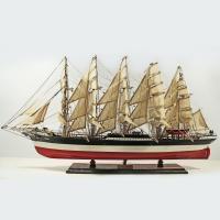 Handgefertigtes Schiffsmodell aus Holz der Preussen