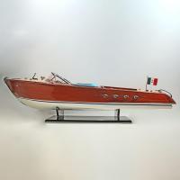 Handgefertigtes Schiffsmodell aus Holz der Riva Aquarama