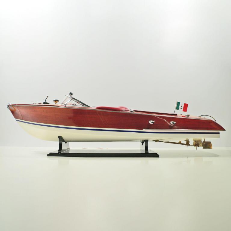 Handgefertigtes Schiffsmodell aus Holz der Riva Aquarama