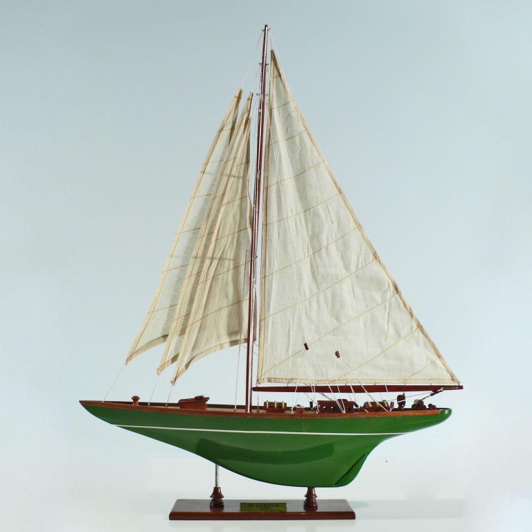 Handgefertigtes Schiffsmodell aus Holz der Shamrock
