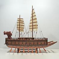 Handgefertigtes Schiffsmodell aus Holz der Turtle Schiffsmodell